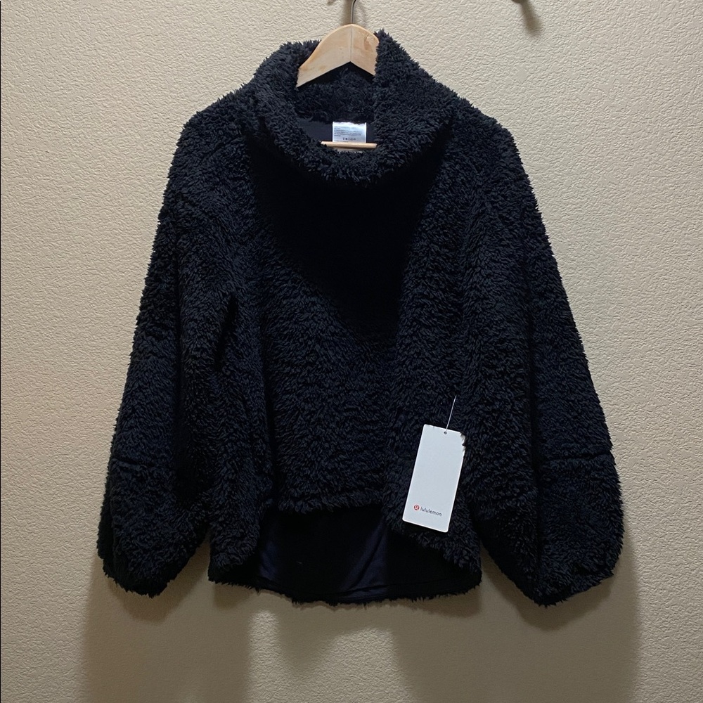 Lululemon Black Sherpa Jacket Pullover